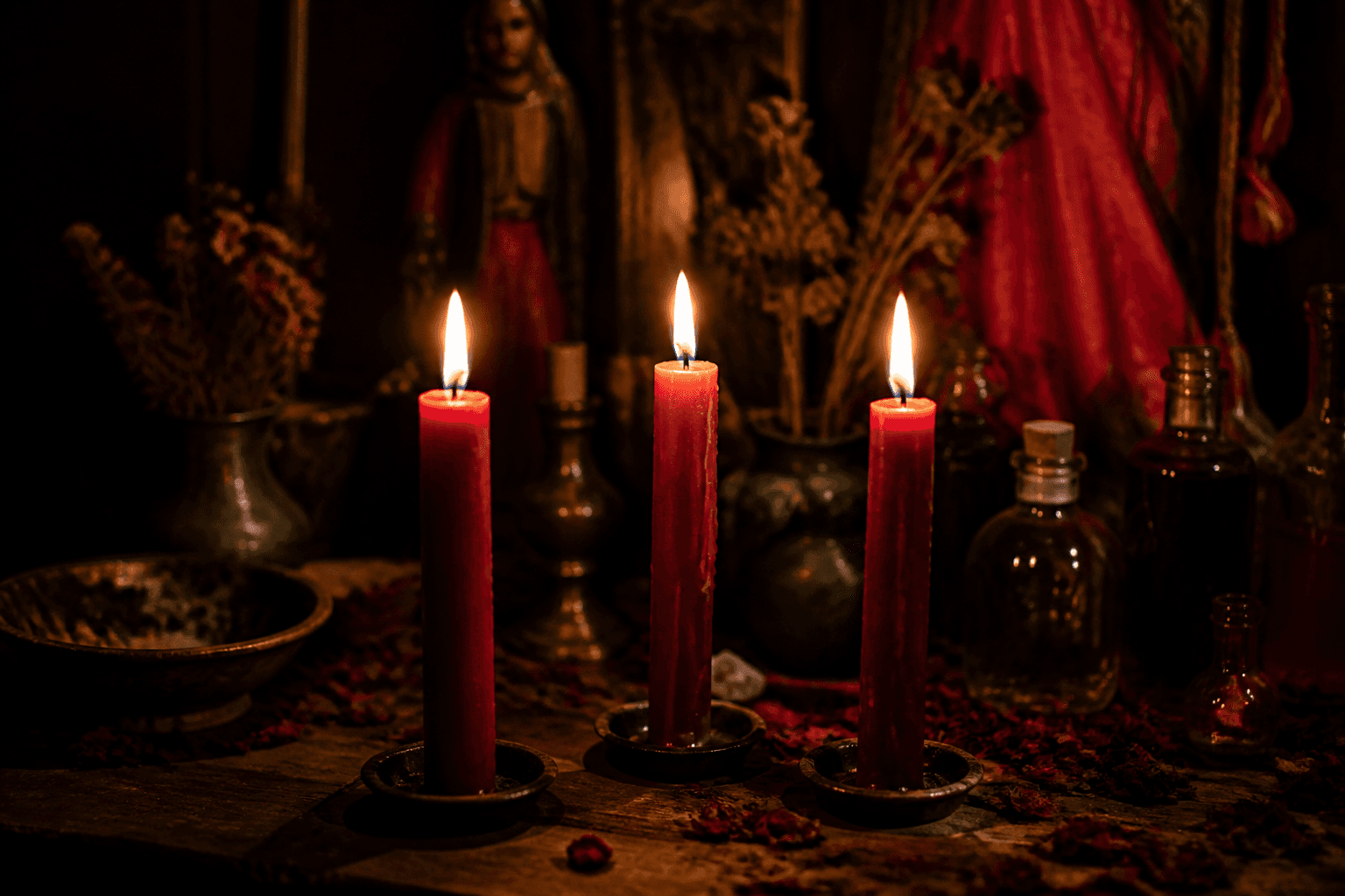 Velas rojas — llamada gratis con Paola